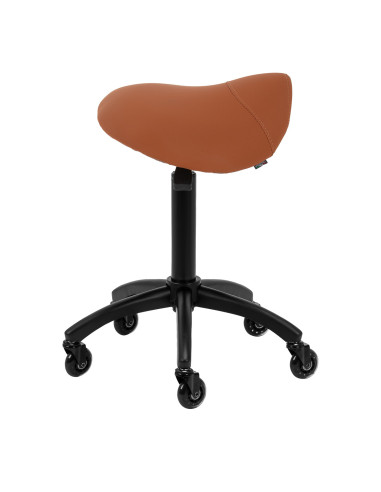 Tabouret Ergonomique Professionnel John’s Marron Terracotta – Selle Confort & Mobilité 