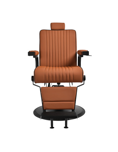 Fauteuil de Barbier John’s – Marron Terracotta & Structure Noire 