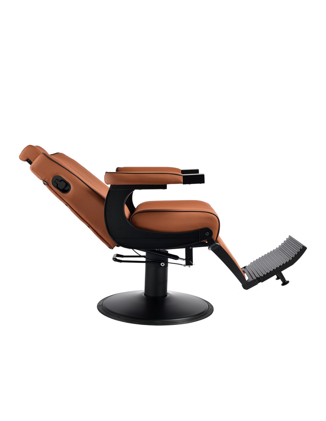 Fauteuil de Barbier John’s – Marron Terracotta & Structure Noire 