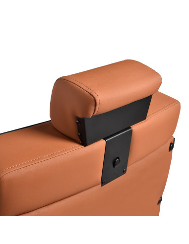 Poltrona da barbiere John's - Struttura marrone terracotta e nera