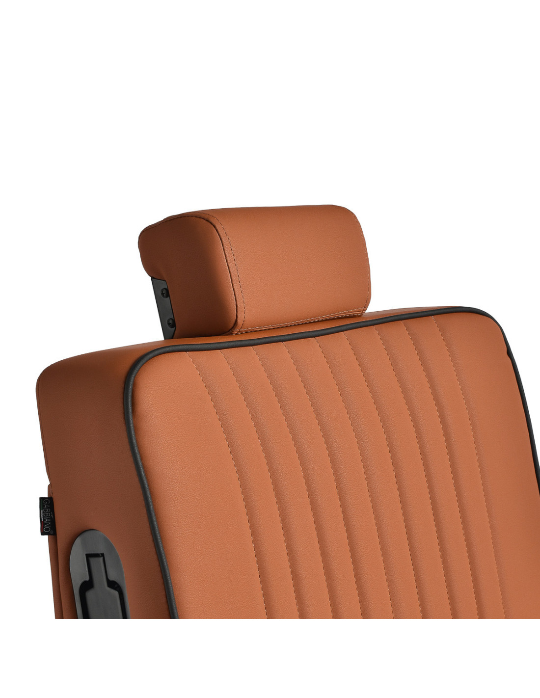 Fauteuil de Barbier John’s – Marron Terracotta & Structure Noire 