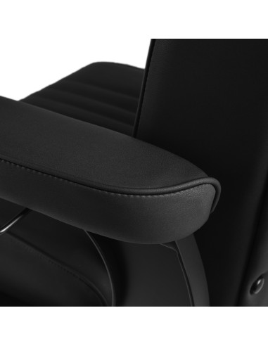 Silla de barbero negra de John - Estructura negra