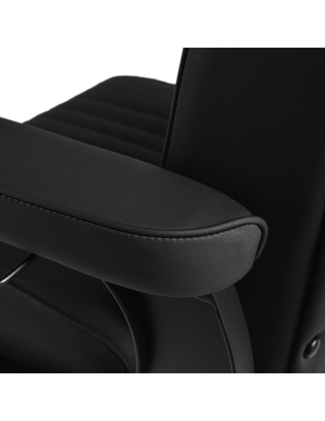 Silla de barbero negra de John - Estructura negra