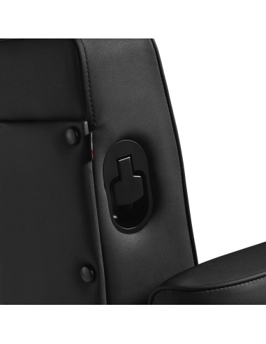 Fotel fryzjerski John's Black Barber Chair – czarna rama