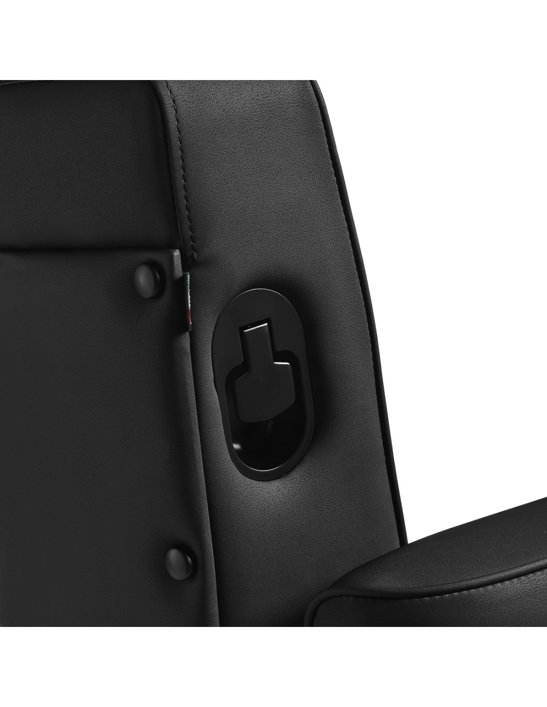 Silla de barbero negra de John - Estructura negra