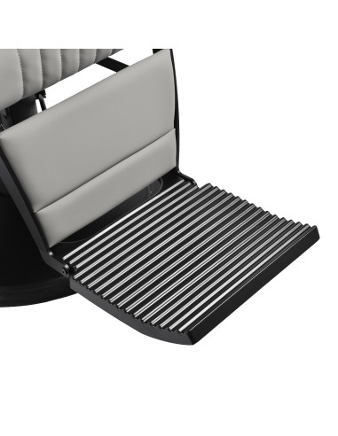 Fauteuil de Barbier John’s Gris – Structure Noire 