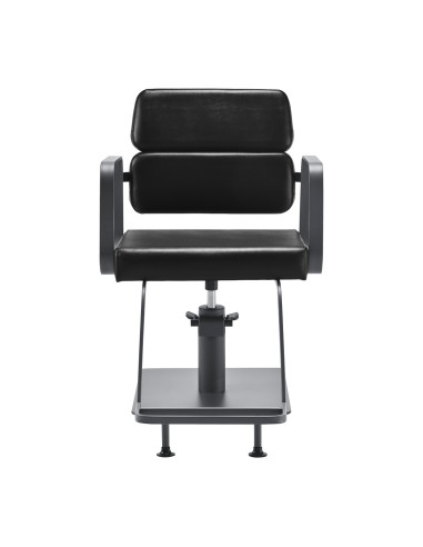 Porto Hairdressing Chair – Black & Chrome Grey