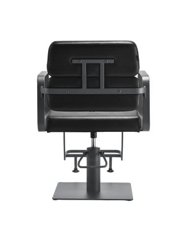 Porto Hairdressing Chair – Black & Chrome Grey