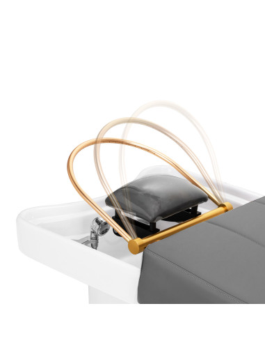 Professional Head Spa Bed Grey Anion Steam Relax Pro
