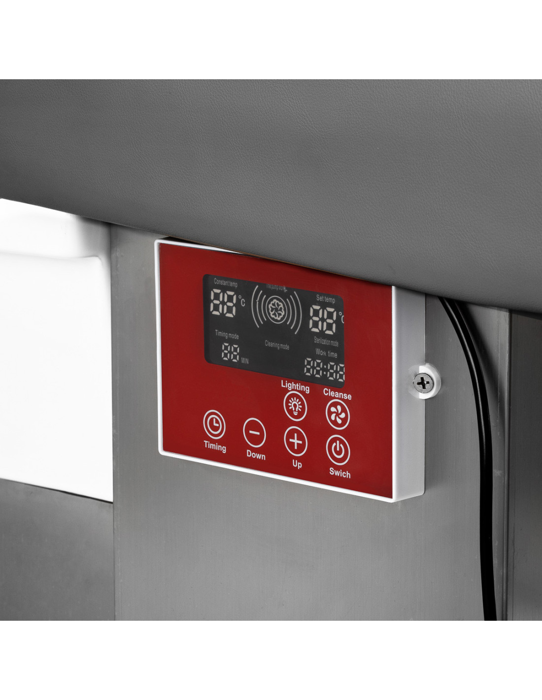 Professionelle Kopf-Spa-Liege, grau, Anionendampf, Relax Pro
