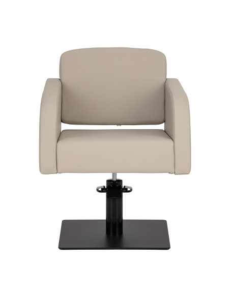 Sillón de peluquería Bellagio gris beige: comodidad superior y diseño elegante