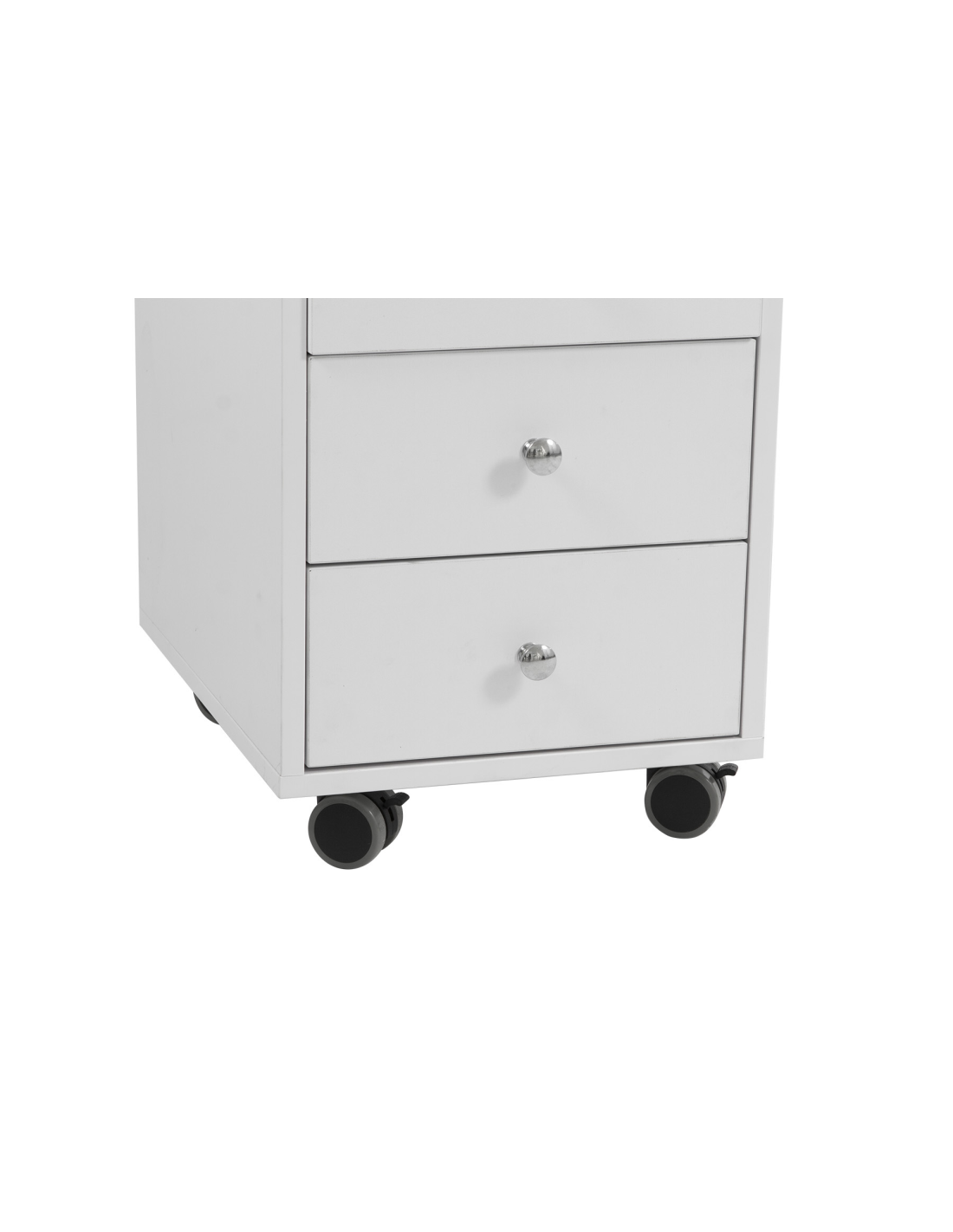 Professional White Manicure Table – 8 Drawers, Built-in Vacuum & Hand Rest Cushion