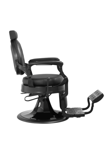  Fotel barberski Igor Black tapicerowany – Vintage Retro