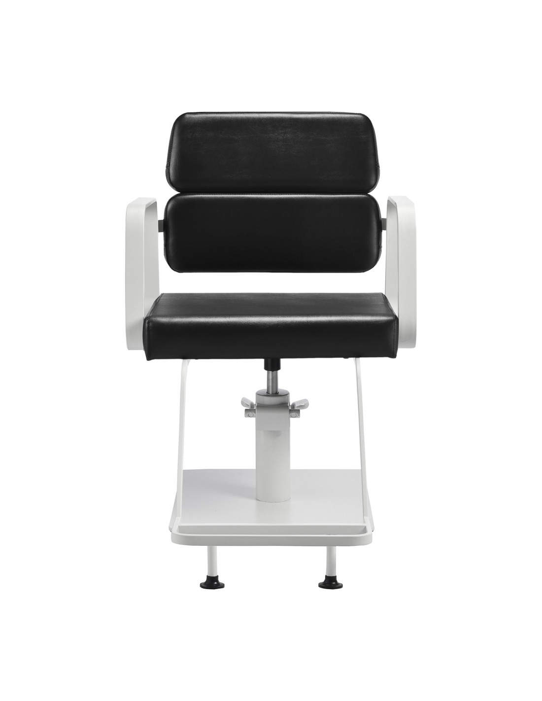 Sillón de peluquería Porto – Blanco y negro