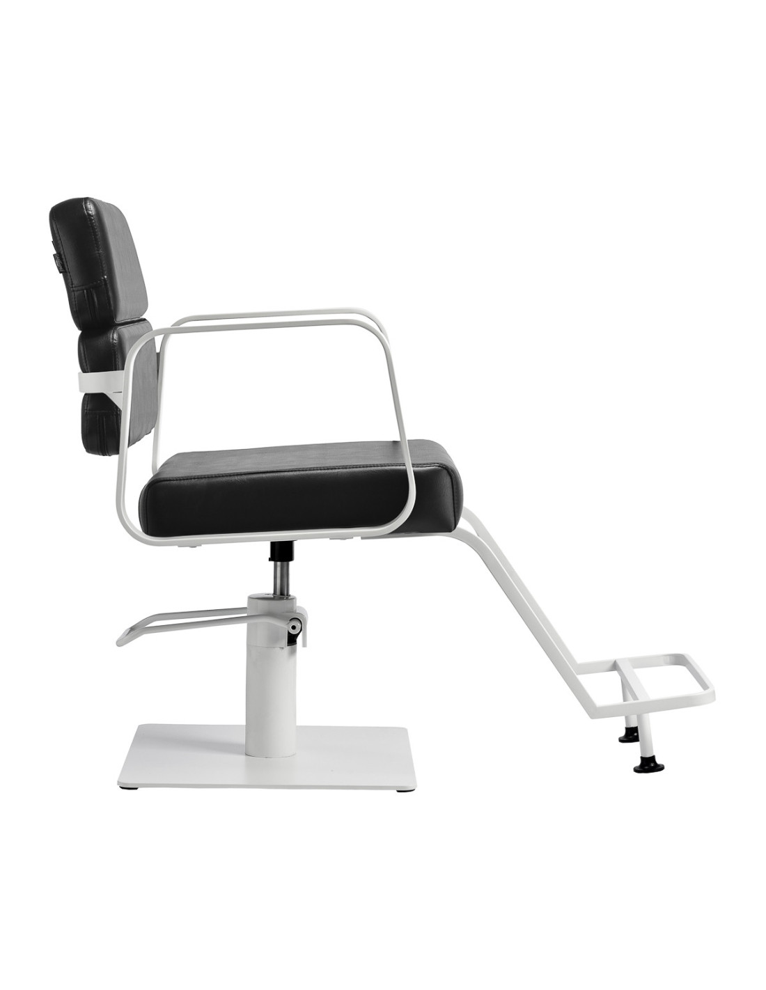 Fauteuil de coiffure Porto – Blanc & Noir 