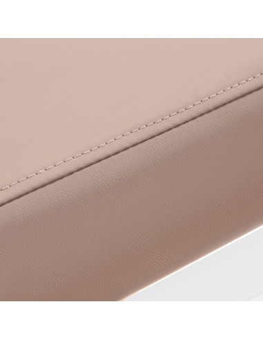 Porto Friseurstuhl – Beige & Weiß