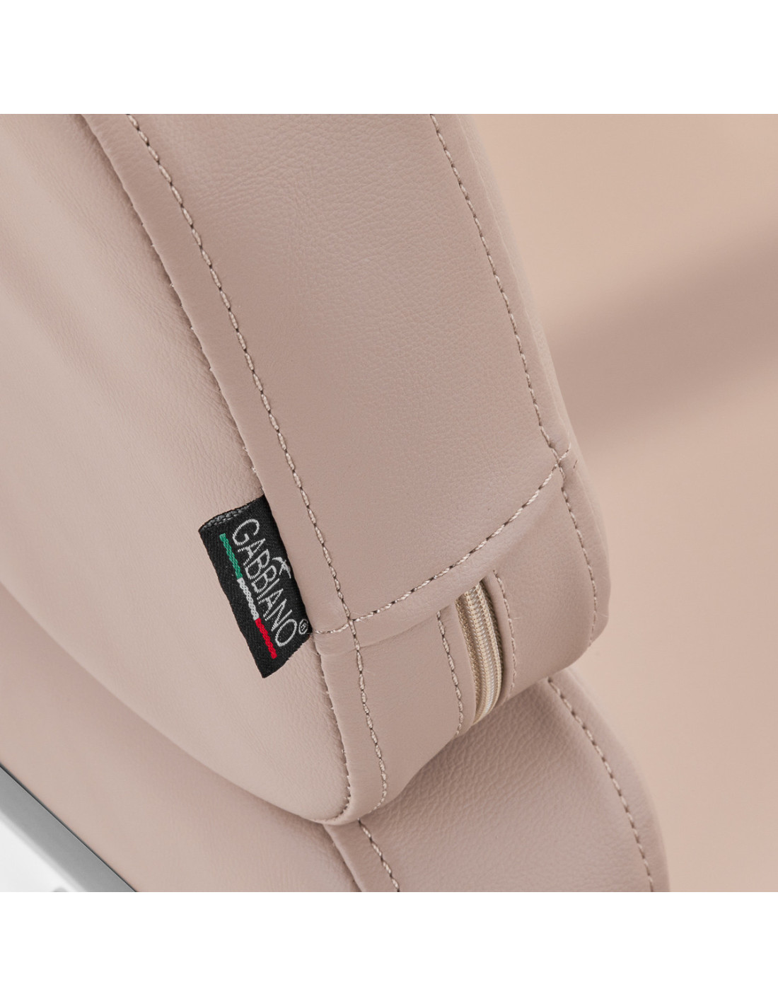 Poltrona da parrucchiere Porto – Beige e bianco