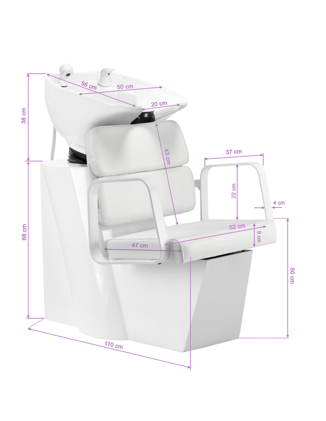 Myjnia fryzjerska Porto White & White 