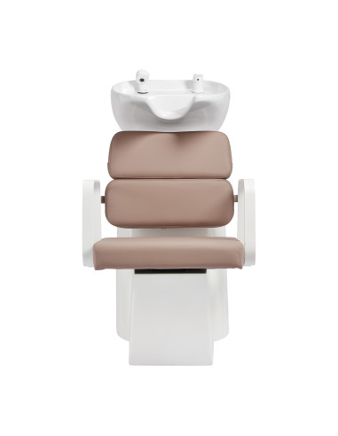 Porto Rückwärtswaschbecken Weiß & Beige  