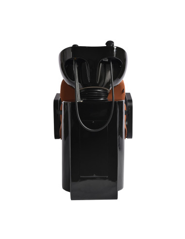 Lavacabezas de terracota negra y naranja Porto 