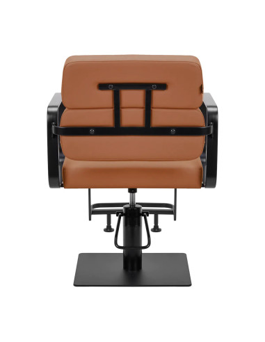 Porto Hairdressing Chair – Black & Terracotta Orange