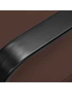 Silla de peluquería Porto – Negra y marrón