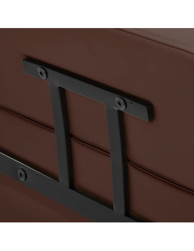 Poltrona da parrucchiere Porto – Nero e marrone