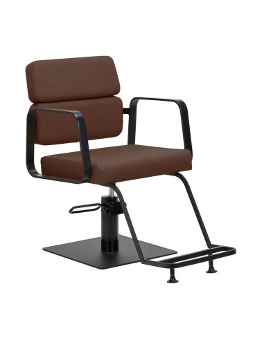 Fauteuil de coiffure Porto – Noir & Marron