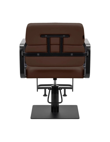 Silla de peluquería Porto – Negra y marrón