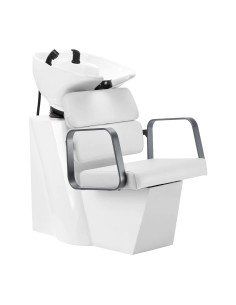 Porto Shampoo unit White & Grey Chrome