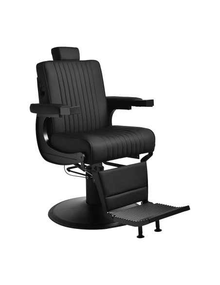 Silla de barbero negra de John - Estructura negra