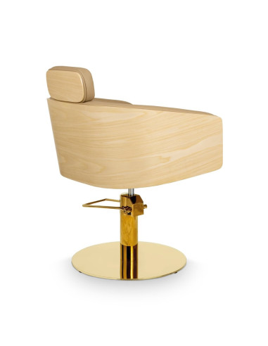 ALYA Beige Kappersstoel – Elegantie en Professioneel Comfort