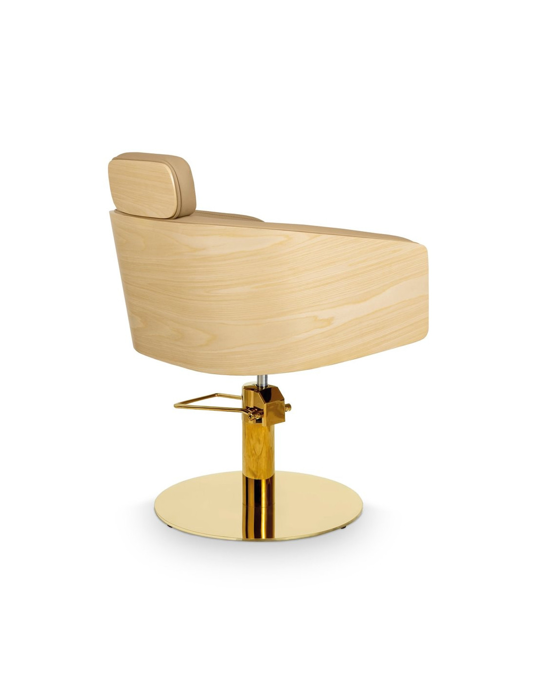 ALYA Beige Kappersstoel – Elegantie en Professioneel Comfort