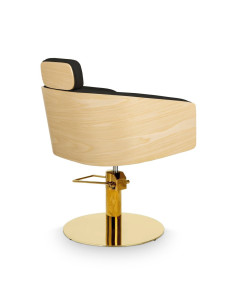 ALYA Zwarte Kappersstoel – Barcelona Design & Professioneel Comfort