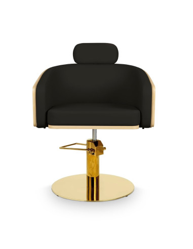 Fotel fryzjerski ALYA Black – Barcelona Design & Professional Comfort