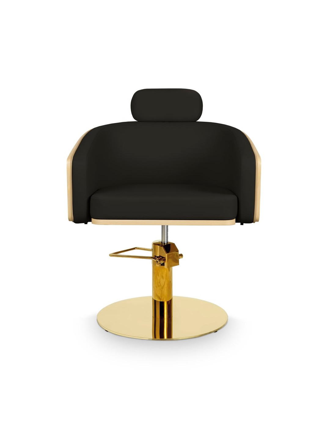 Poltrona da parrucchiere ALYA nera – Design di Barcellona e comfort professionale