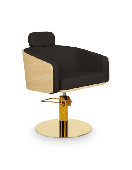 Poltrona da parrucchiere ALYA nera – Design di Barcellona e comfort professionale