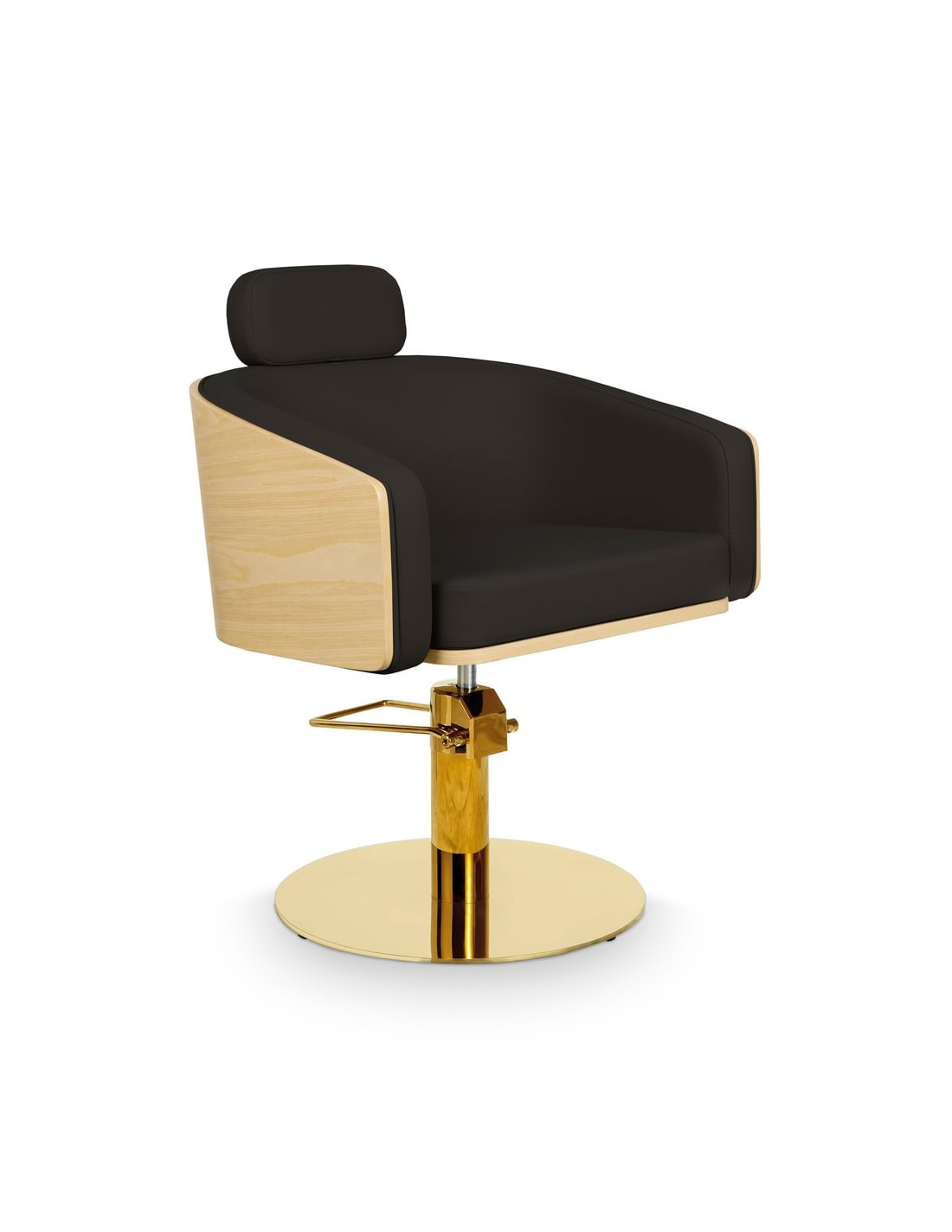 Fauteuil de Coiffure ALYA Noir – Design Barcelone & Confort Professionnel