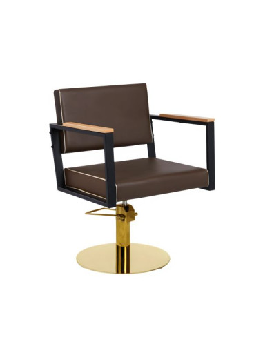 OCEAN Brown Hairdressing Chair – Comfort & Robustness