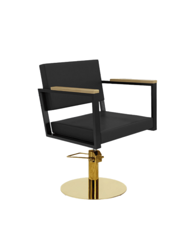 Sillón de peluquería OCEAN Negro – Elegancia y robustez profesional