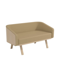 Canapé d’attente Minsk Beige – Design moderne & confort professionnel