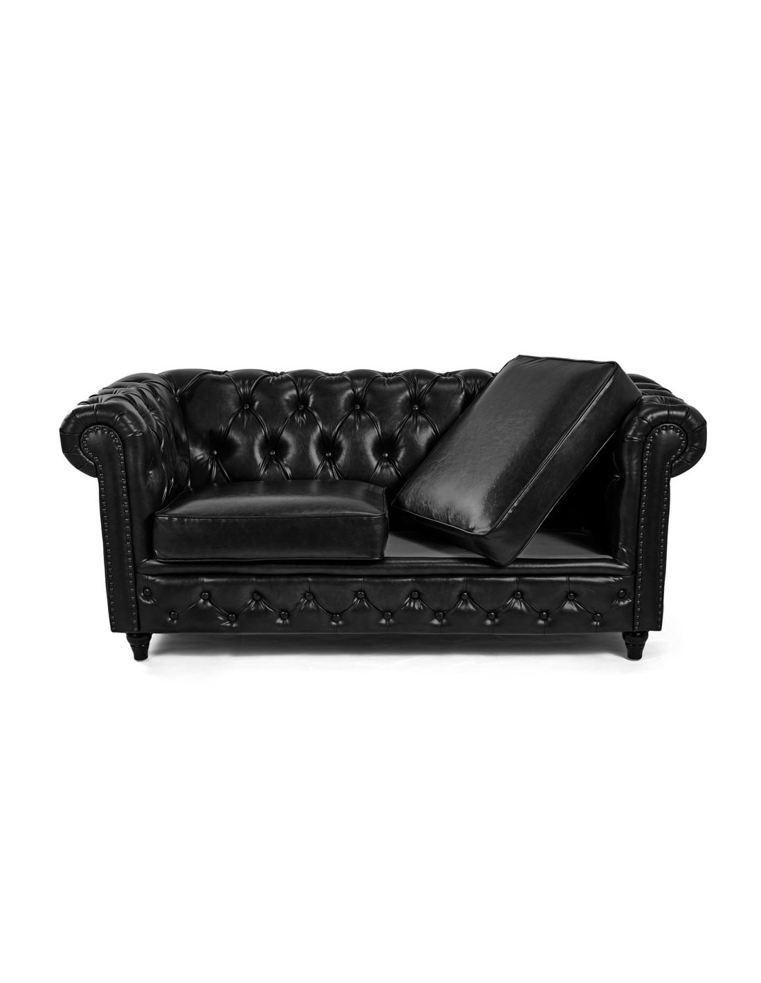 Schwarzes Wartesofa Minsk – Eleganz und professioneller Komfort