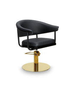 LYRA Black Hairdressing Chair