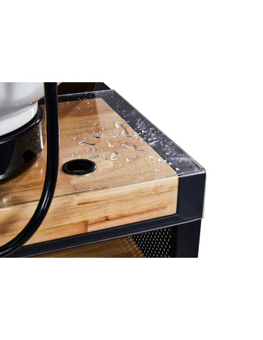 Lavacabezas negro – Lavabo blanco GoldBeaute