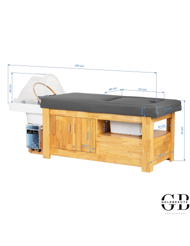 Mesa de cabeceira Spa 3 em 1 – ZenFusion Grey Edition Goldbeaute