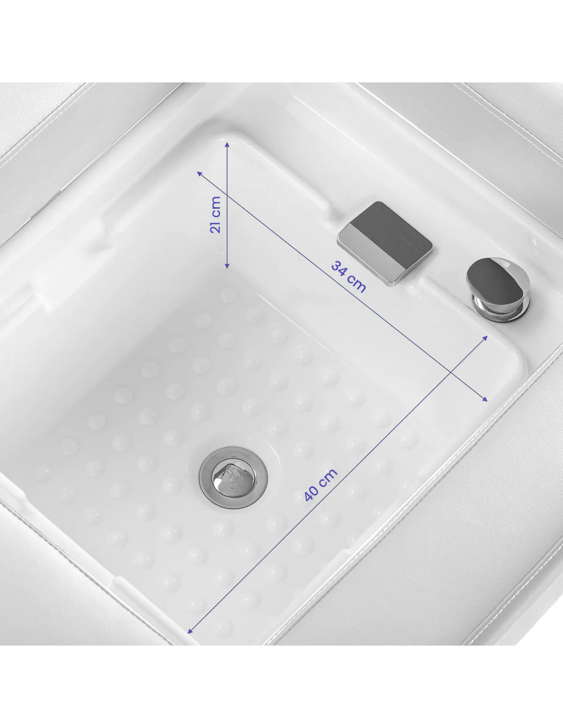 Mesa de cabeceira japonesa 3 em 1 Head Spa – ZenFusion White Edition