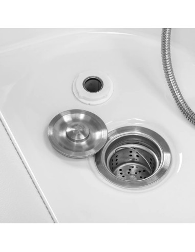 Mesa de cabeceira japonesa 3 em 1 Head Spa – ZenFusion White Edition