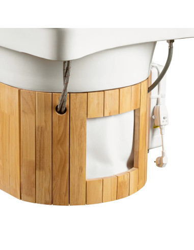 Mesa de noche japonesa 3 en 1 Head Spa – ZenFusion Edición Blanca