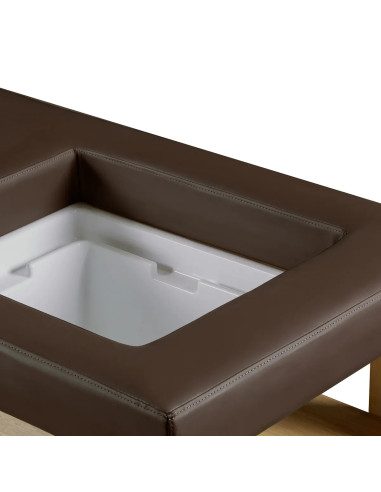 Head Spa Japanse 3-in-1 bedtafel – ZenFusion Edition Bruin