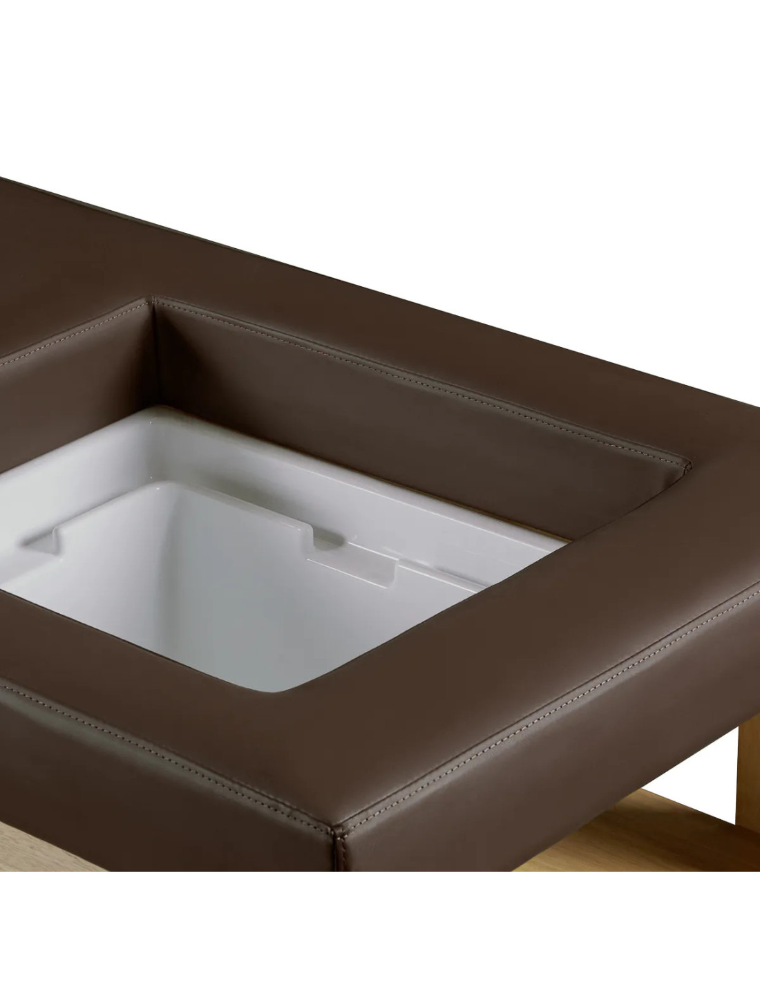 Mesa de noche japonesa 3 en 1 Head Spa – Edición ZenFusion Marrón